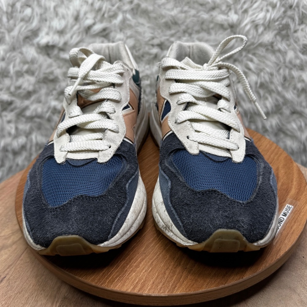 New Balance 57/40 Peacoat Sand Sneakers Men's Blue Shoes Intelligent Choice 9.5 - Picture 2 of 9